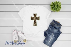 Cross PNG| Leopard print Sublimation design | Png Downloads Product Image 2