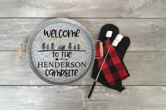 Family Name Sign - Welcome To The NAME Campsite Product Image 1