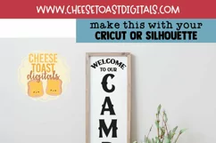 Home Vertical Porch Sign SVG | Welcome To Our Camper Product Image 2