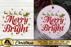 Christmas SVG PNG EPS DXF Christmas Quotes SVG Ornament SVG Product Image 4
