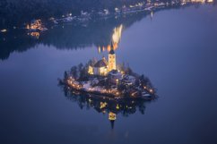 Lake Bled on a winter day Product Image 1