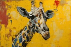 Gentle Giraffe head. Generate Ai Product Image 1