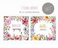 Watercolor Spring Floral Garden Clipart Easter Product Image 5