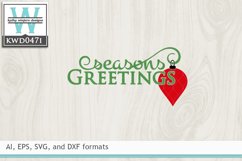 Christmas SVG - Seasons Greetings Product Image 2