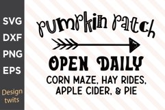Pumpkin Patch Open Daily SVG Product Image 1