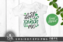 Don't Pinch me SVG | Hand lettered SVG | St. Patricks SVG Product Image 1
