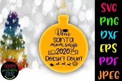 Christmas Quarantine SVG- Christmas Quarantine Ornaments SVG Product Image 1