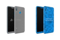 Huawei P20 Lite Vinyl Skin Design Mockup 2018 Front-Back Ang Product Image 1