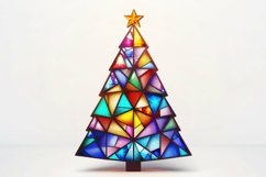 Stained Glass Decoration Tree Background Wallpaper Product Image 1
