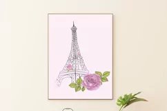 Love in Paris Design | Eiffel Tower Print | Valentines Day Product Image 3