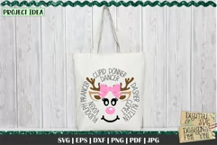 Reindeer Face SVG | Reindeer SVG | Reindeer Names SVG Product Image 4