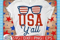 USA Y'all SVG DXF PNG EPS Cutting Files Product Image 1