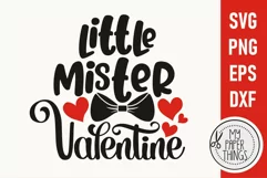 Valentine Baby svg | Little mister Valentine svg Product Image 2