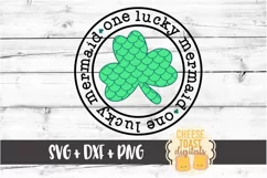 One Lucky Mermaid - Mermaid St Patrick's Day SVG PNG DXF Product Image 2