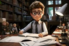 3D Character Child Boy Actuary with relevant environment Product Image 1