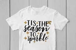 Tis the season to sparkle - Christmas SVG EPS DXF PNG File Product Image 3