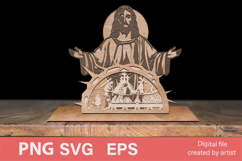 Easter decor SVG, Jesus Christ SVG, Easter home decor SVG, Product Image 1