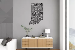Indiana Mandala SVG File - Home is Where the Heart Is SVG Product Image 5