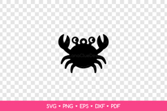 Crab Earring SVG Cut File, Sea Animal Jewelry Template Product Image 2
