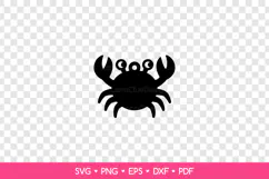 Crab Earring SVG Cut File, Sea Animal Jewelry Template Product Image 2