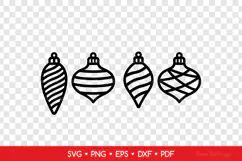 Christmas Earrings SVG for Crafters, Xmas Jewelry Template Product Image 2