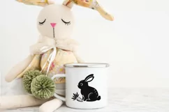 Cute Baby bunny with carrot SVG, EPS, PNG. Product Image 3