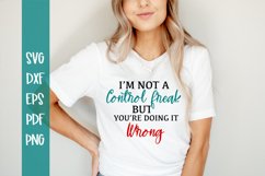 Funny Mom SVG / Funny SVG / Control Freak SVG Product Image 1