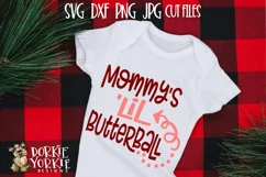Mommy's 'lil butterball - Thanksgiving, Turkey, SVG Cut File Product Image 2