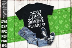 Irish Kisses Shamrock Wishes SVG St Patrick's day SVG Lucky Product Image 5