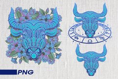 png zodiac sign floral vintage boho 36 PNG bundle Product Image 7