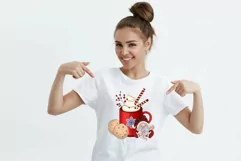 merry christmas png christmas gnome with cookies sublimation Product Image 2