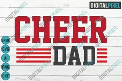 Cheer Dad SVG Cheerleader SVG PNG DXF Circut Cut Silhouette Product Image 1