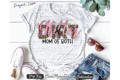 Mom Of Both Leopard Sublimation Transfer PNG Clipart Product Image 1