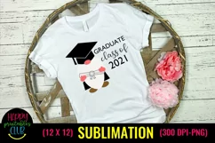 Gnome Graduate Class of 2021- Graduation Sublimation Gnome Product Image 1