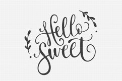 SVG Files, Hello Sweet SVG File, Cut Files Product Image 1