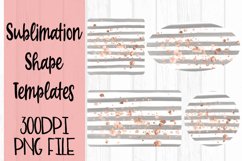 Gray and Rose Gold Sublimation Templates Product Image 1