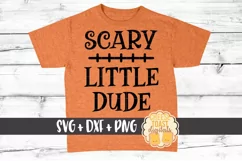 Scary Little Dude - Boy Halloween SVG PNG DXF Cut Files Product Image 1