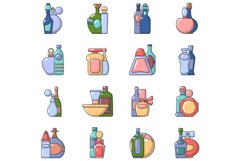 Cream icons set, cartoon style Product Image 1