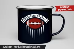 American Football Logo Template, Sports Label SVG Cut File Product Image 2