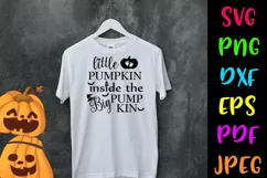 Little Pumpkin Inside Halloween SVG I Halloween Cut File Product Image 2