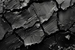 Closeup of a textured surface with cracked black paint Product Image 1