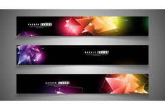 banner collection. abstract background with luminous Product Image 1