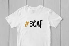 30AF - Birthday SVG EPS DXF PNG Cutting Files Product Image 3
