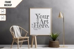 Wooden Frame Smart Mockup PSD &amp; JPG Template Graphic Product Image 1