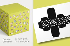 Irregular Shapes Pattern Cuttable Gift Box Repeating Holes Product Image 1