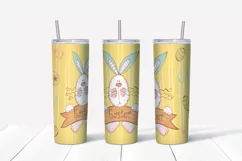 Skinny tumbler Png. Happy Easter Png. Easter sublimation Product Image 4