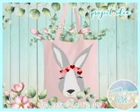 Bunny Face With Hearts Svg Dxf Eps Png Pdf Files For Cricut Product Image 2