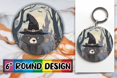 Boho Animal Round Design Halloween Keychain Product Image 1