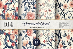 Ornamental Floral Pattern| Elegant Floral Texture Product Image 1