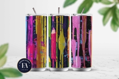 Neon Crayon Drip Texture | Bright Dripping Crayon Pattern Product Image 2